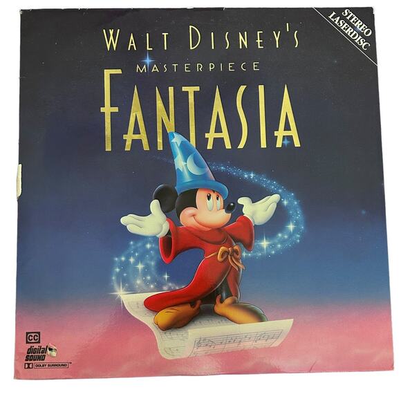 Fantasia Disney Film Movie Laserdisc Cartoons Digital Sound Dolby Surround - Picture 1 of 4